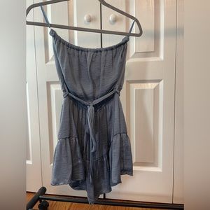 Strapless romper